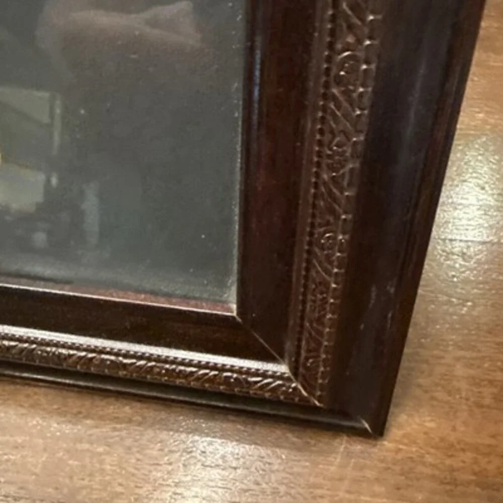 Vintage Olan Mills 5”x7” Solid Wood Picture Frames Set Of 2
